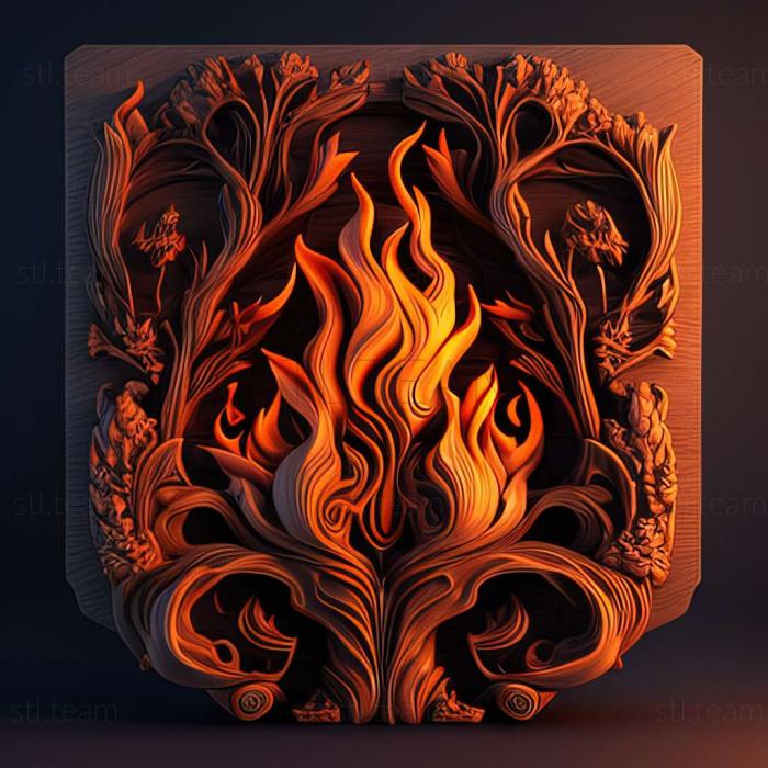 3D model Flame Over game (STL)
